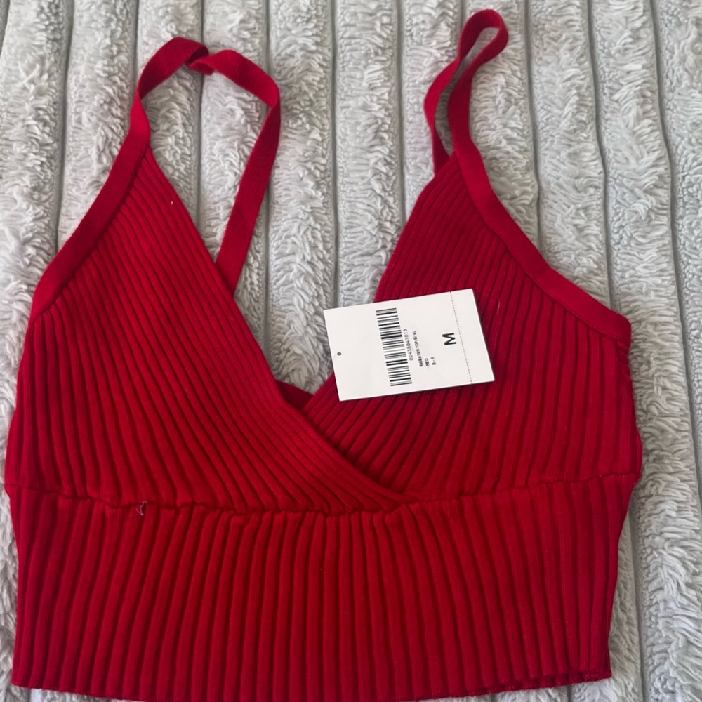 Red tank top